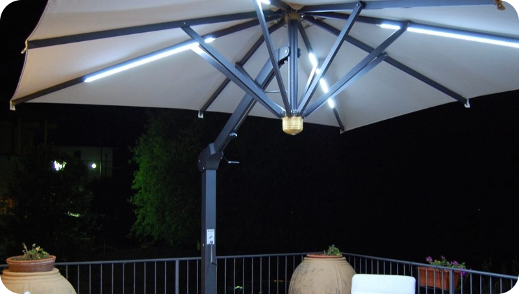 lighting umbrellas for patio